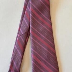 John Henry Mens Formal Shades‎ Of Pink Diagonal Stripes Neck Tie